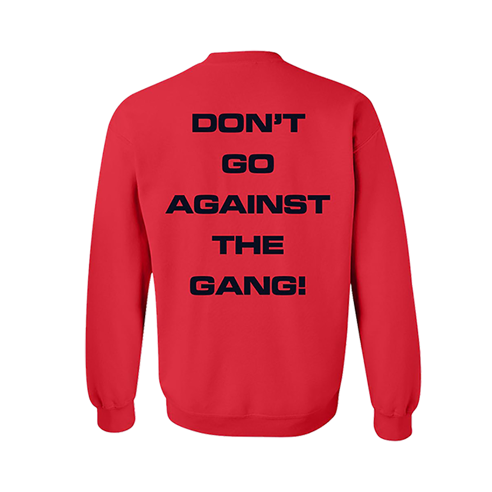 Sailing Team Red Crewneck Back