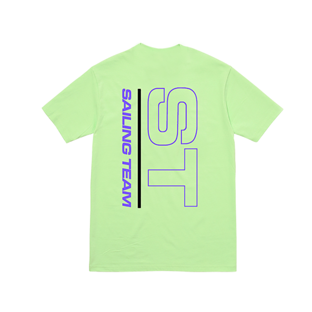 Sailing Team Lime Green Tee back