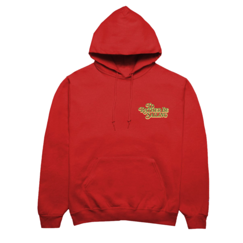 Rather Be Sailing Red Hoodie