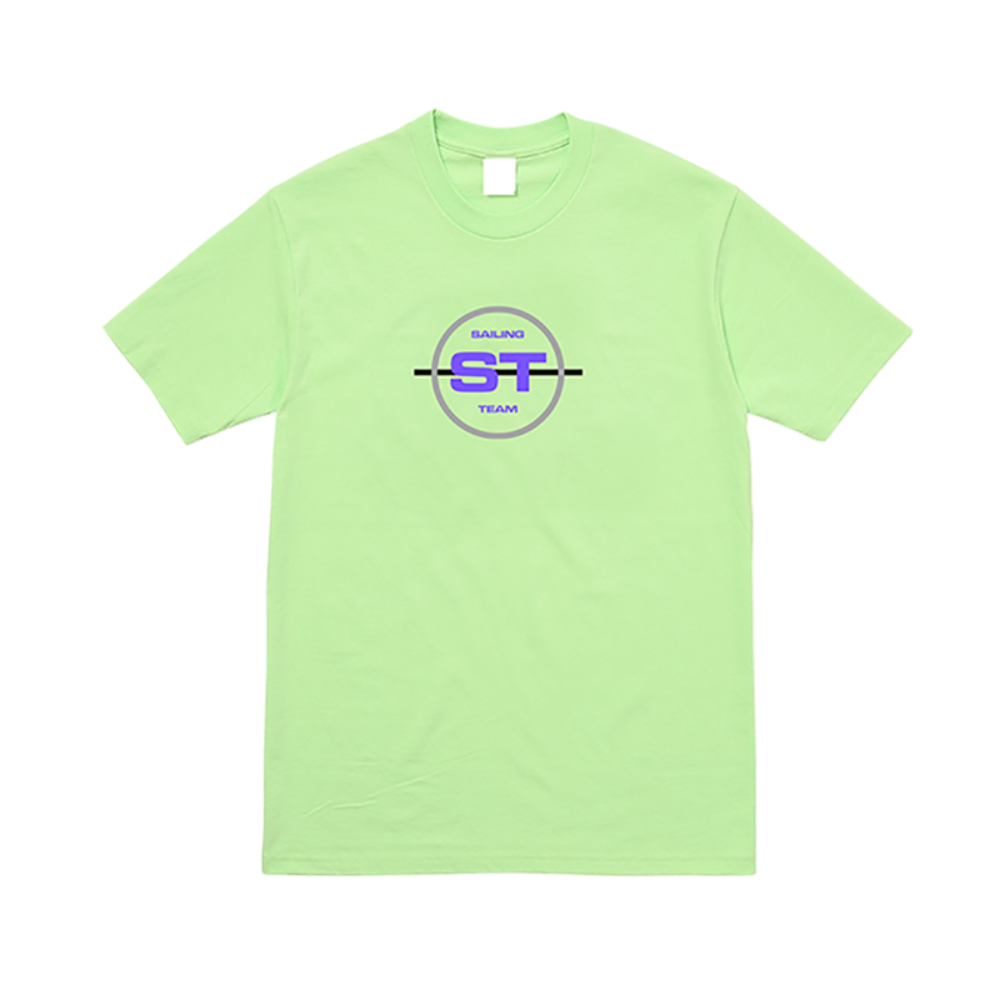 Sailing Team Lime Green Tee front