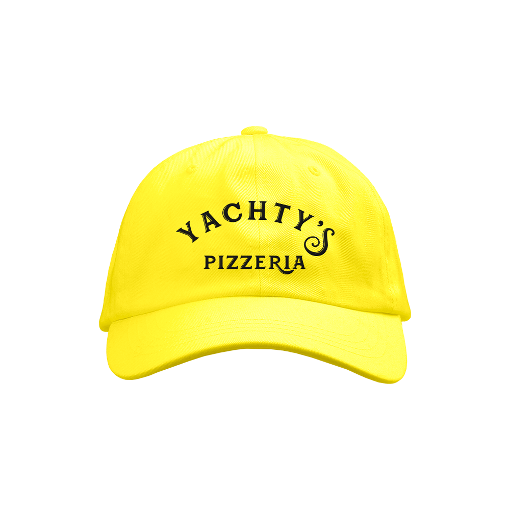 LA Pizzeria Yellow Dad Hat front
