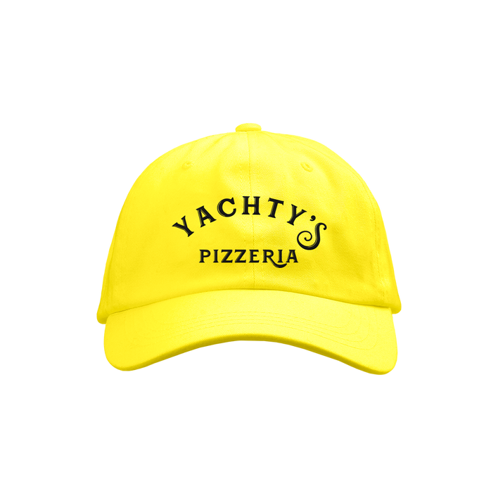 LA Pizzeria Yellow Dad Hat front